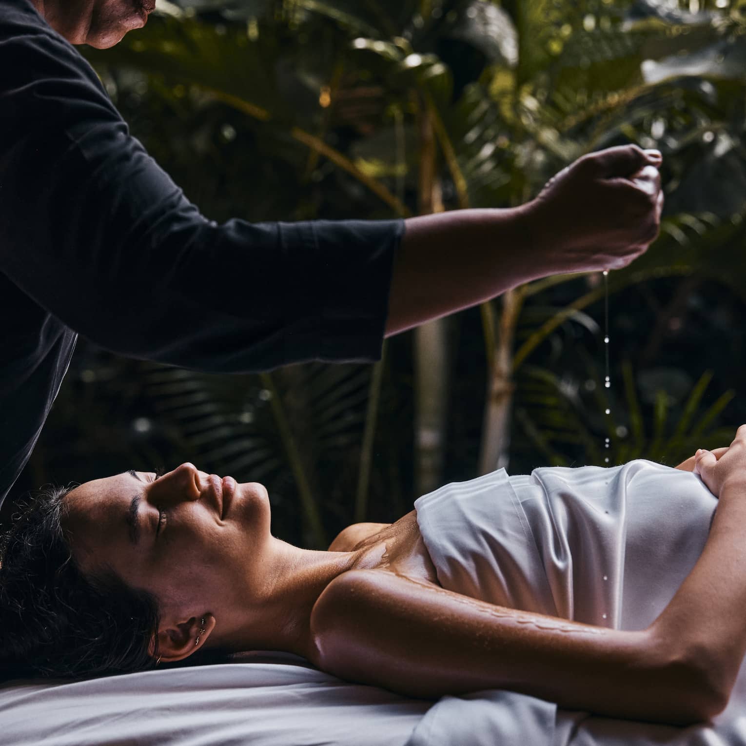 Woman getting a spa treatment