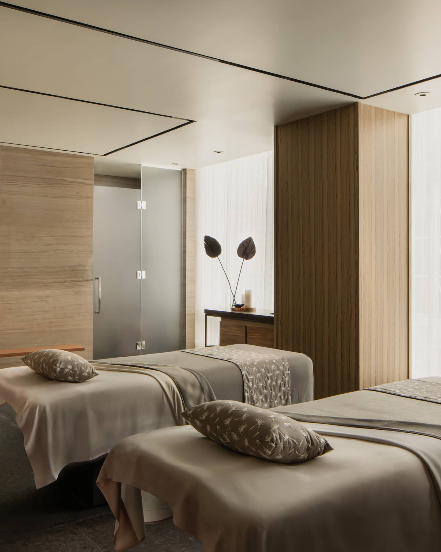 Couples' spa treatment room at Four Seasons Hotel Toronto