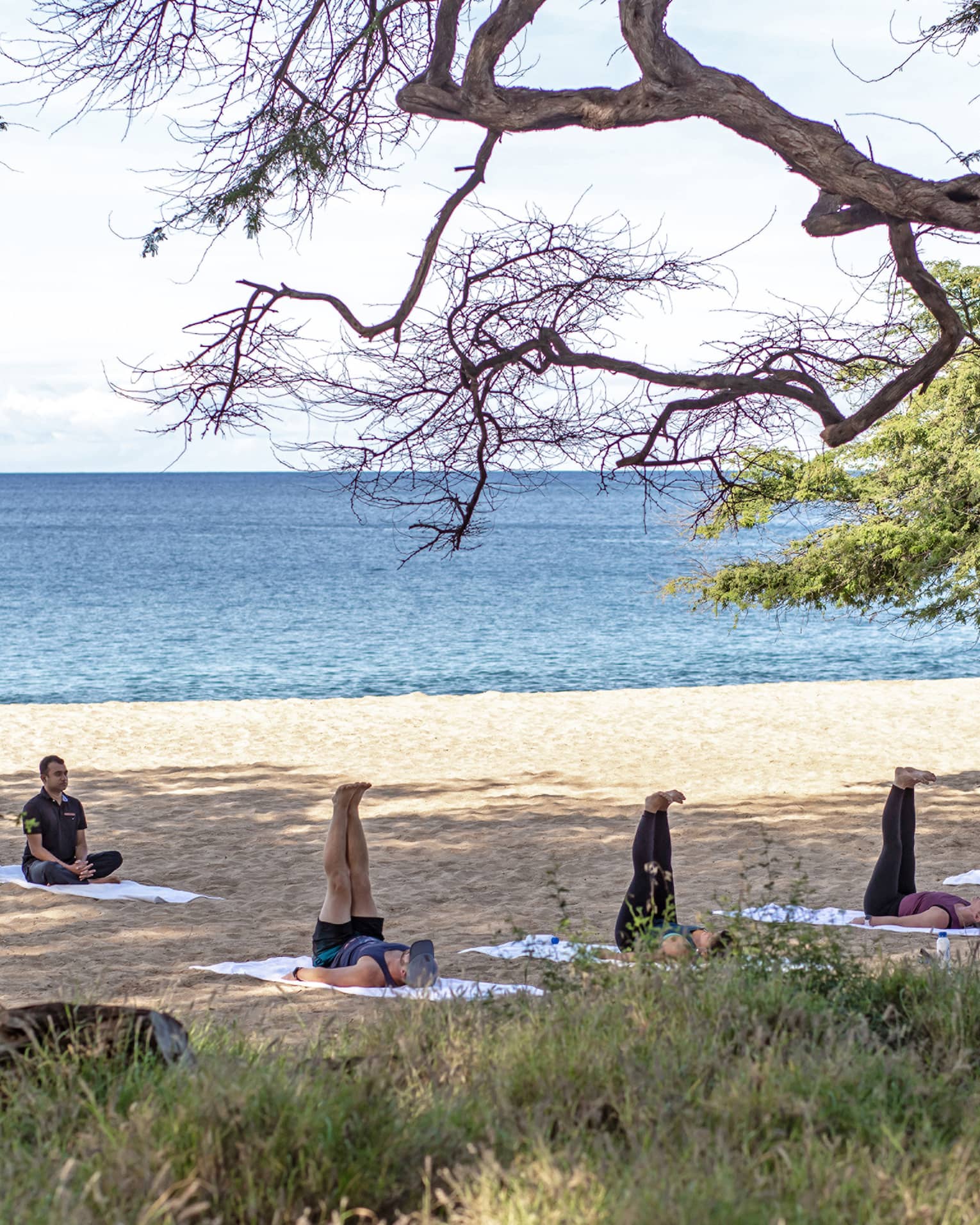 Yoga on the beach