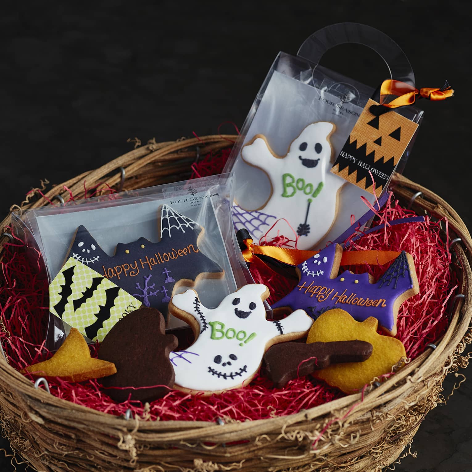 Halloween cookie basket 