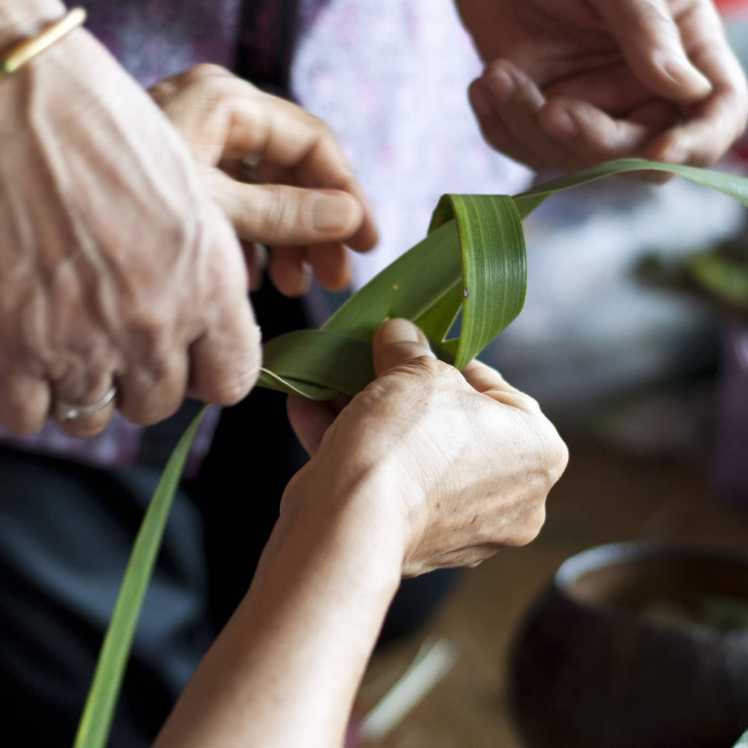 Coconut Leaf Weaving Class in Lanai, Hawaii