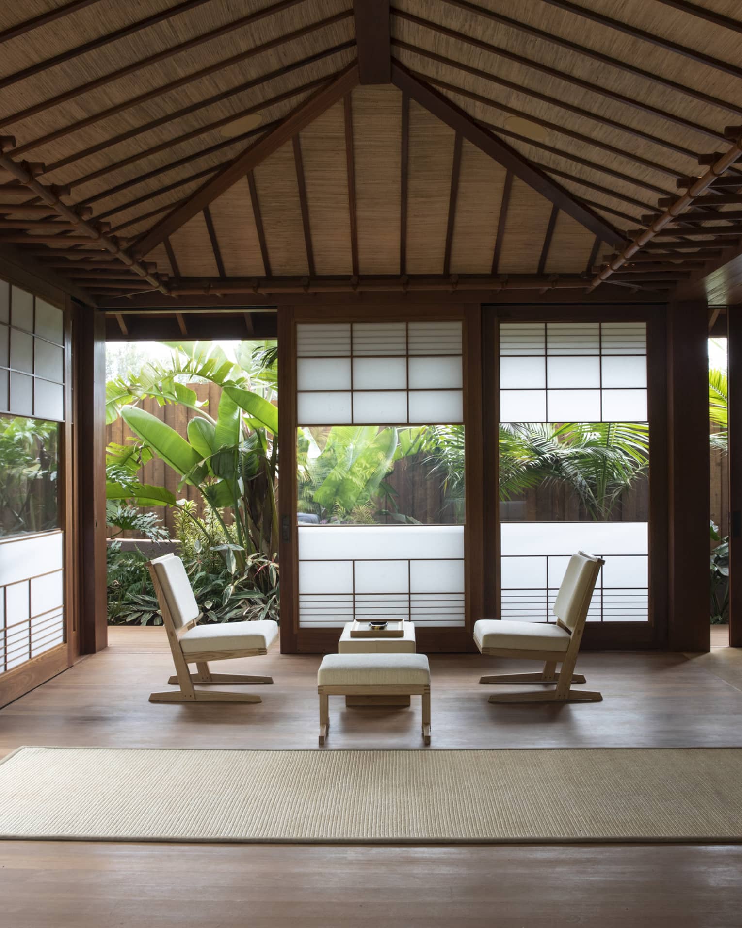 An open concept dining area