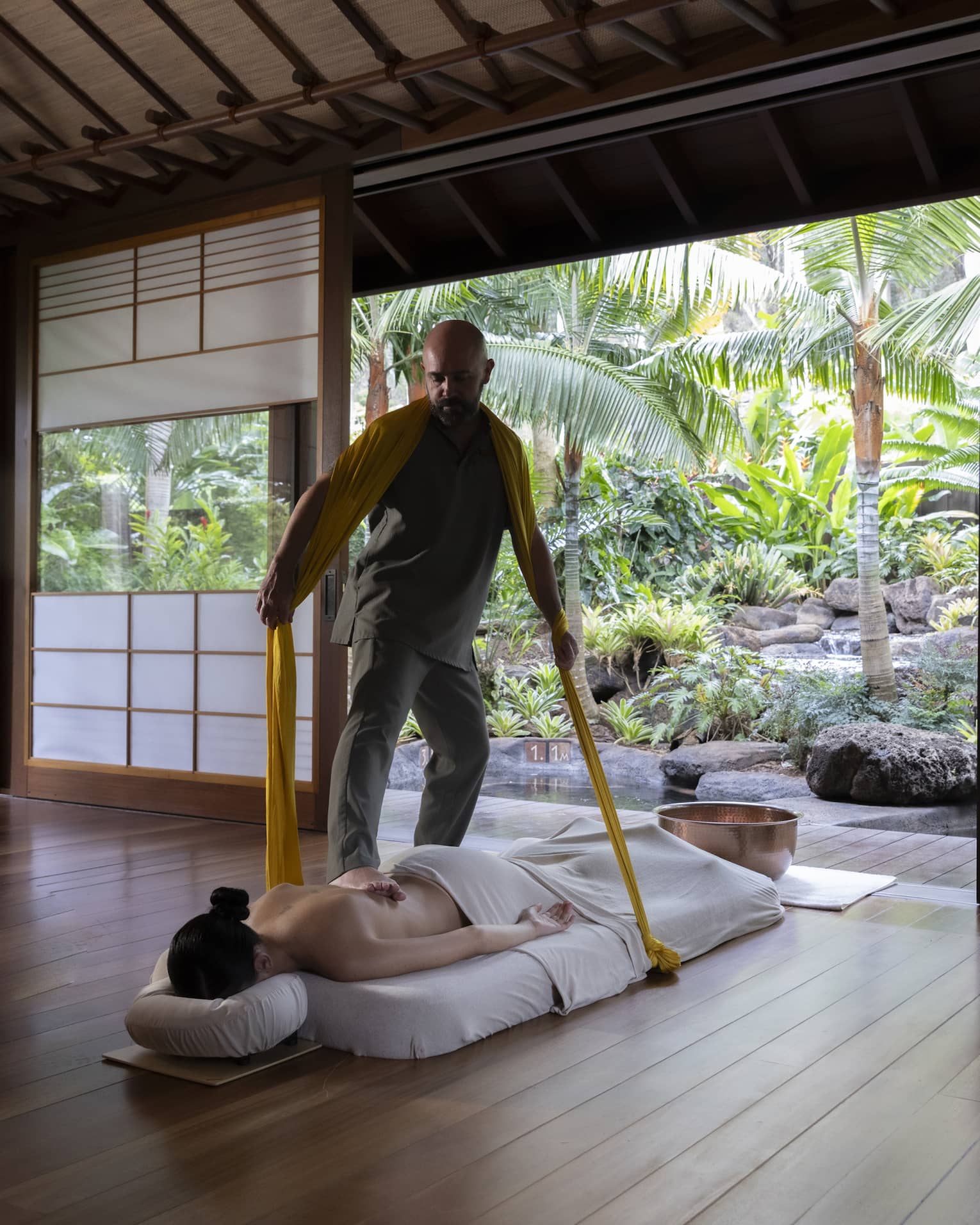 Sarga Bodywalking spa treatment at Sensei Lanai, A Four Seasons Resort