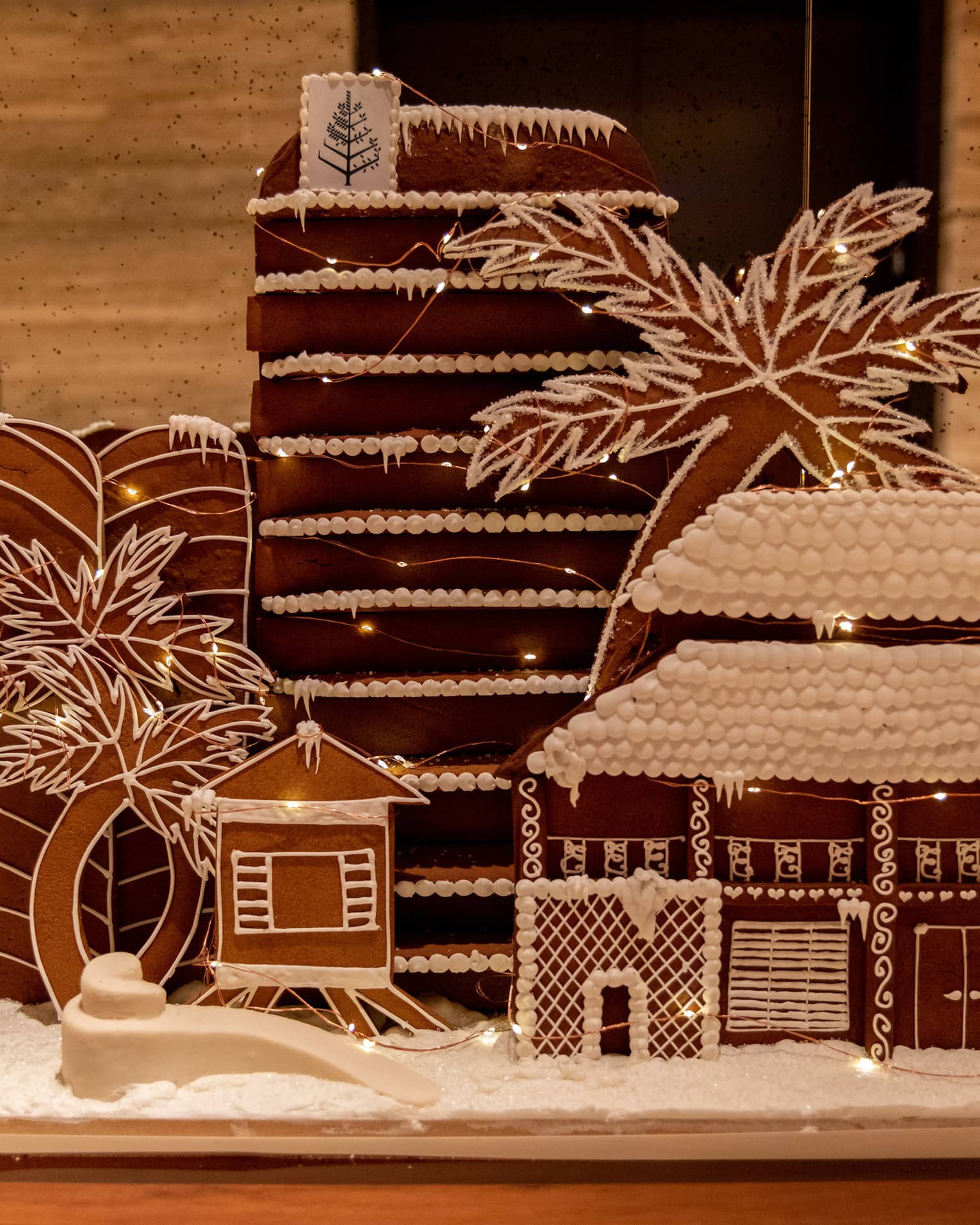 A gingerbread house.