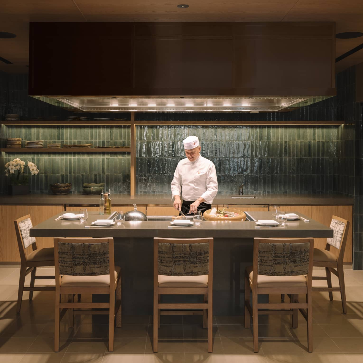 Teppanyaki room at Nobu Singapore