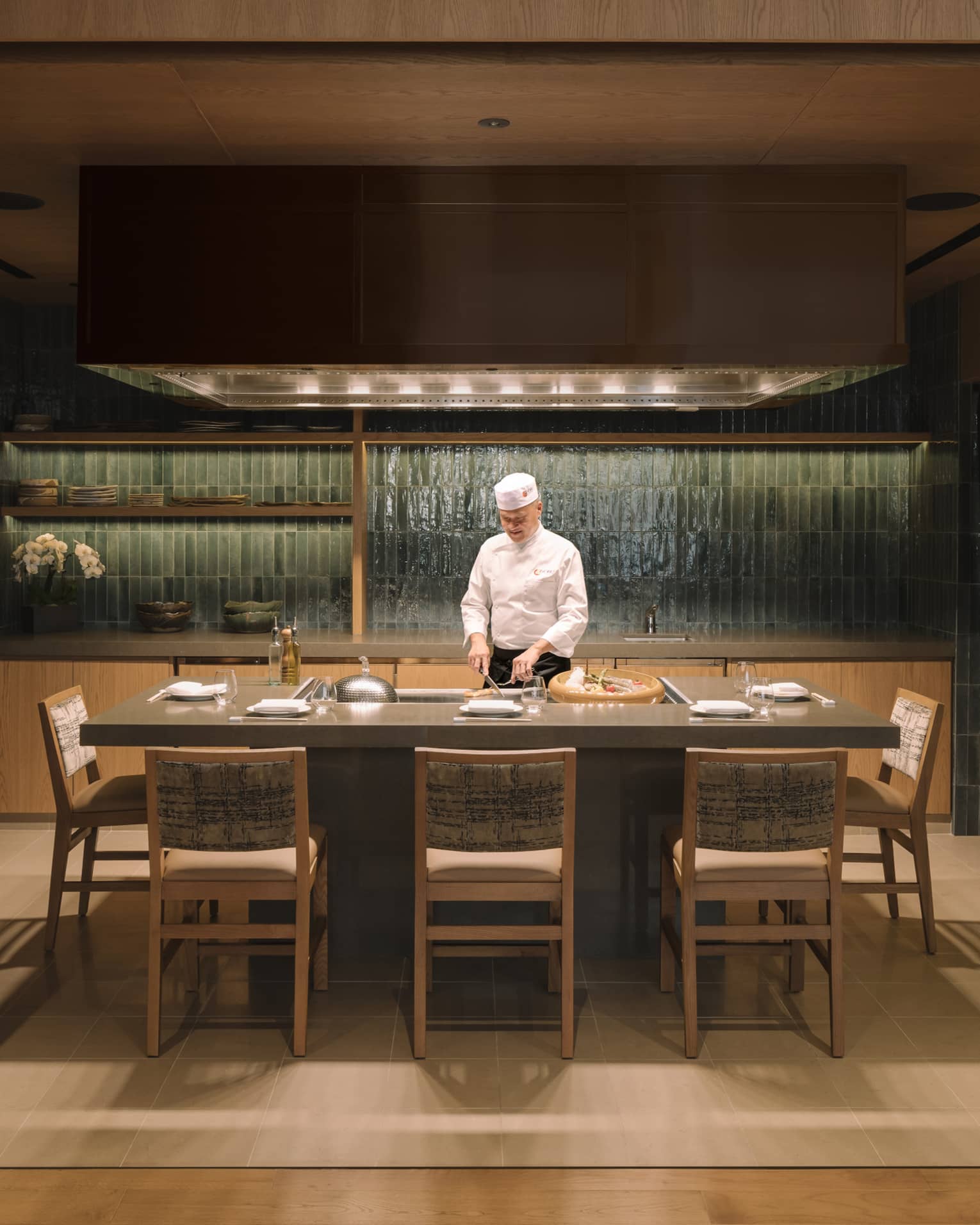 Teppanyaki room at Nobu Singapore