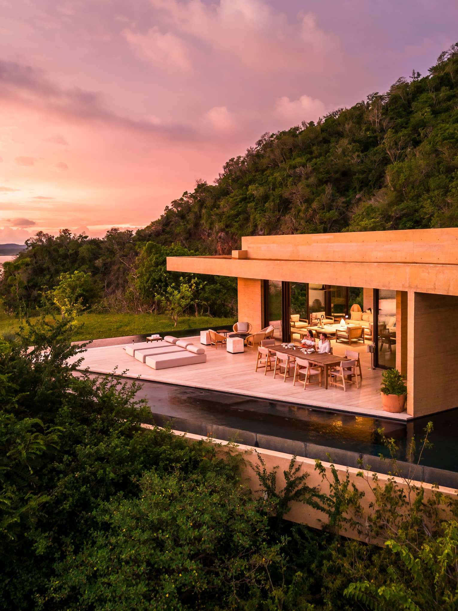 Luxury villa overlooking natural reserve