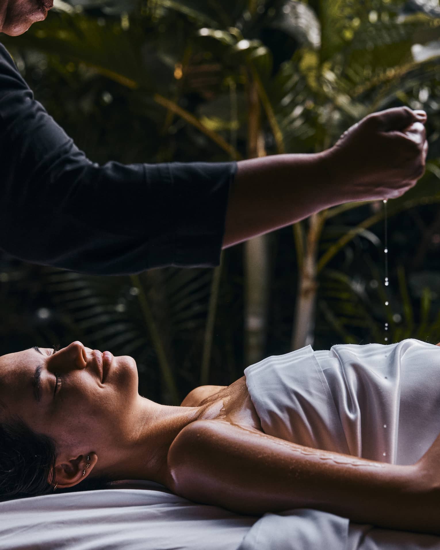 Woman getting a spa treatment