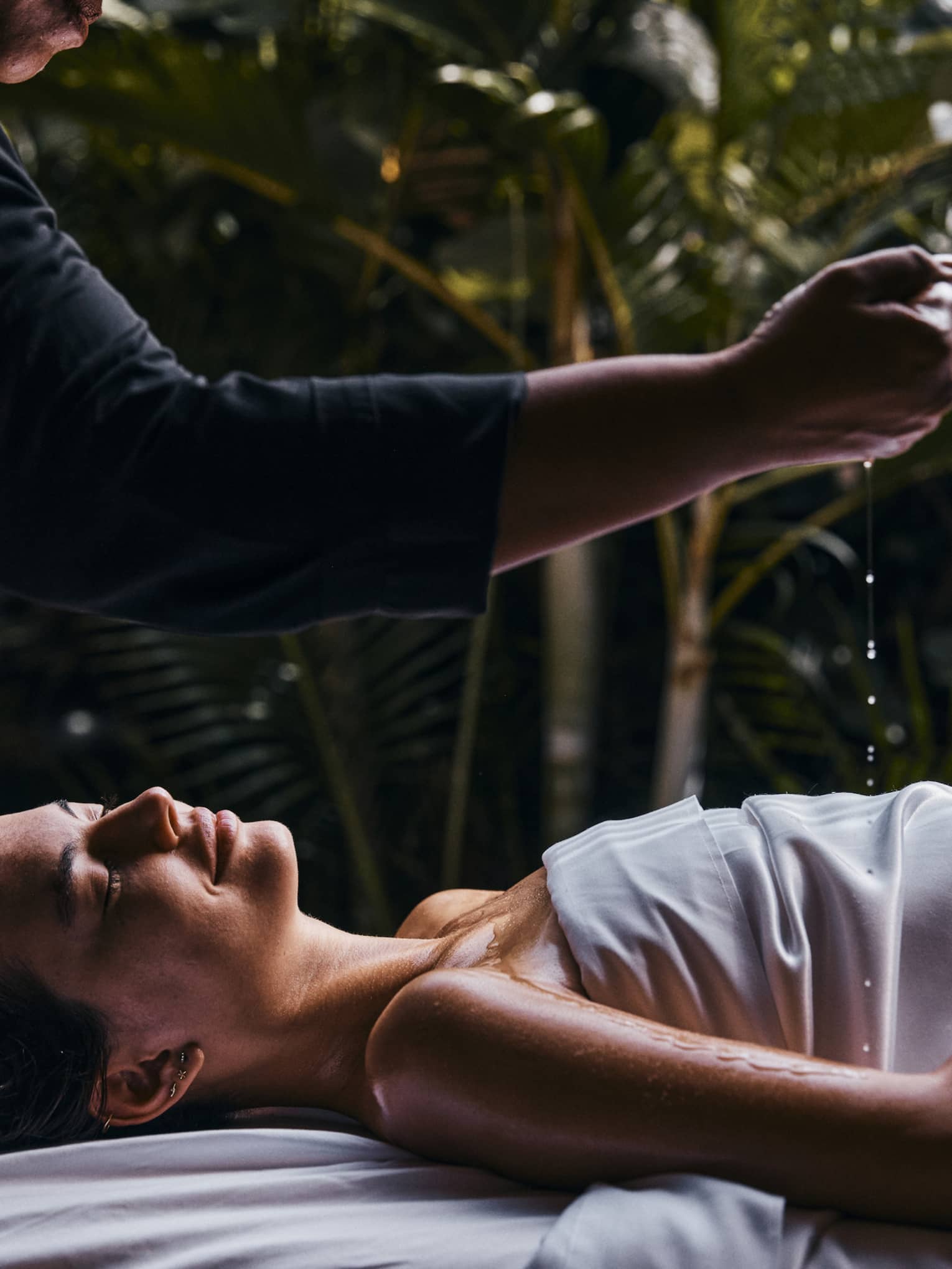 Woman getting a spa treatment