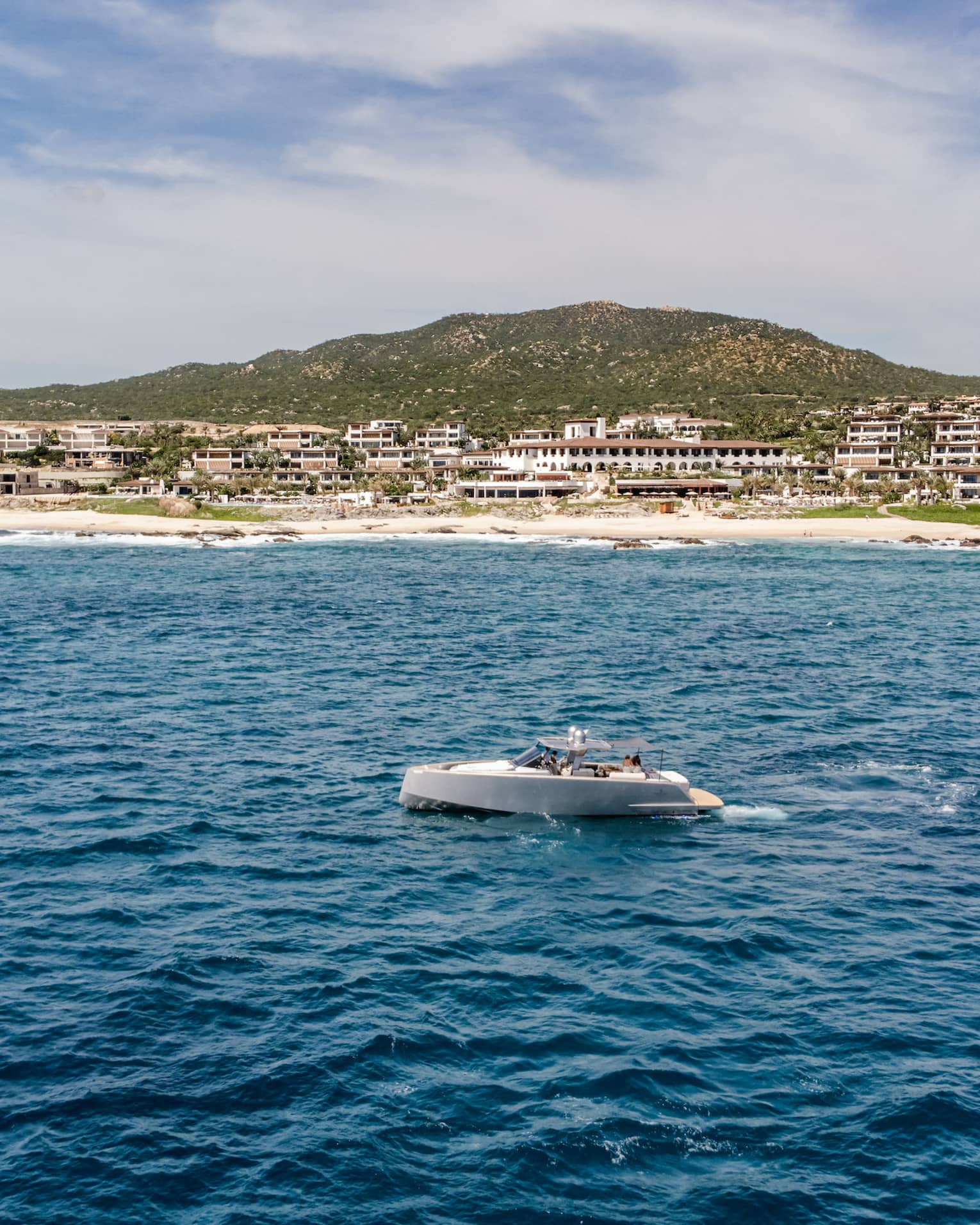 Luxury yacht on the water