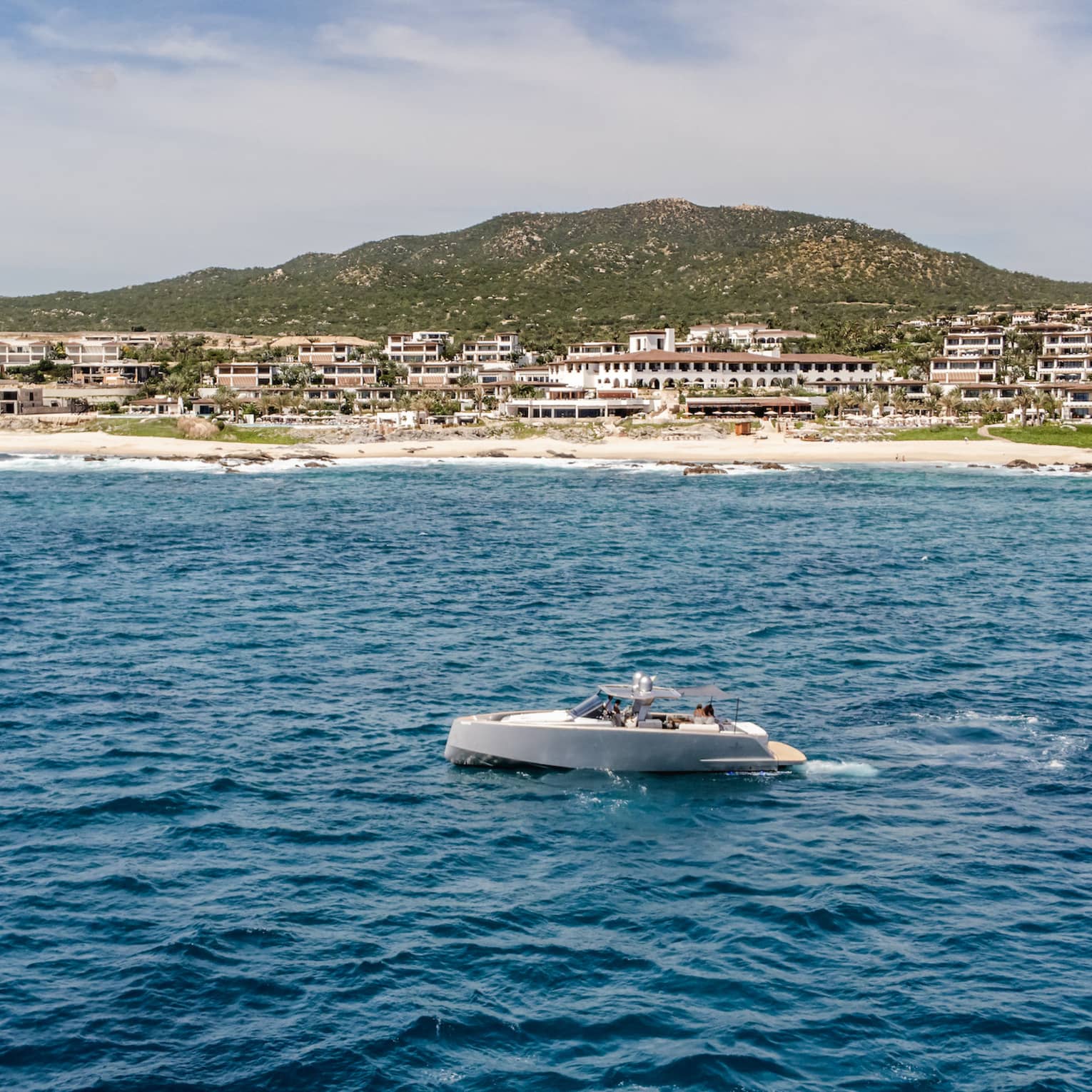 Luxury yacht on the water