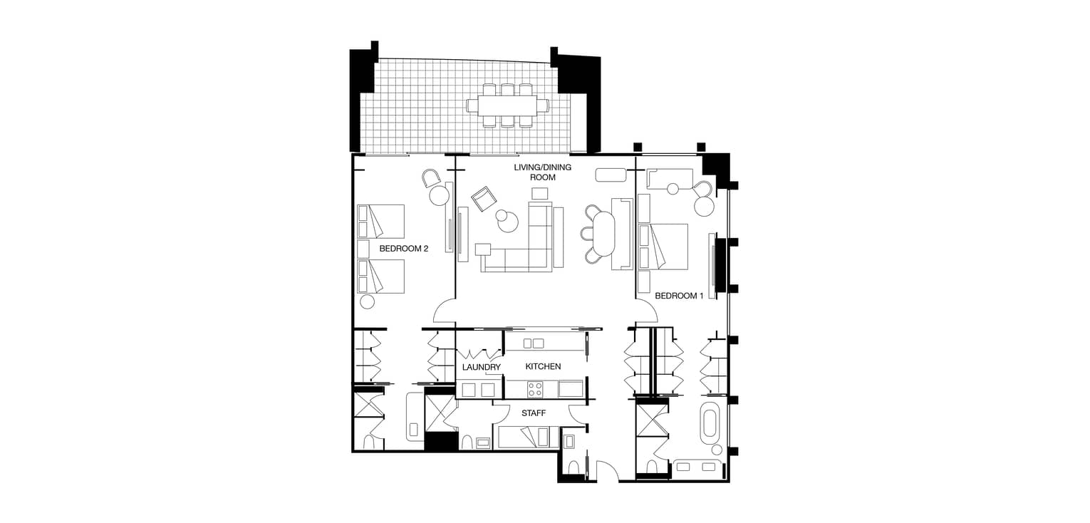 Doha Two Bedroom Sea View Apartment Four Seasons