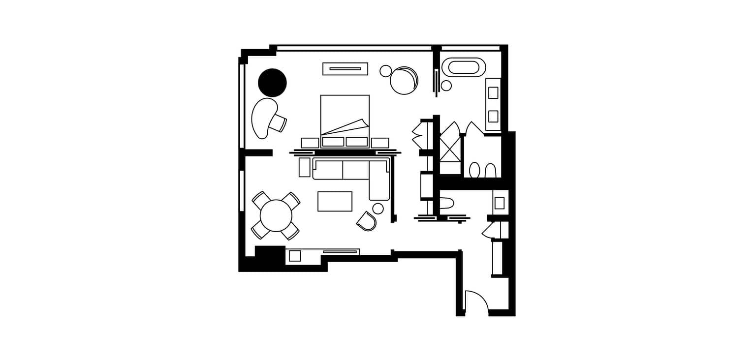 OneBedroom Corner Suite São Paulo Four Seasons Hotel
