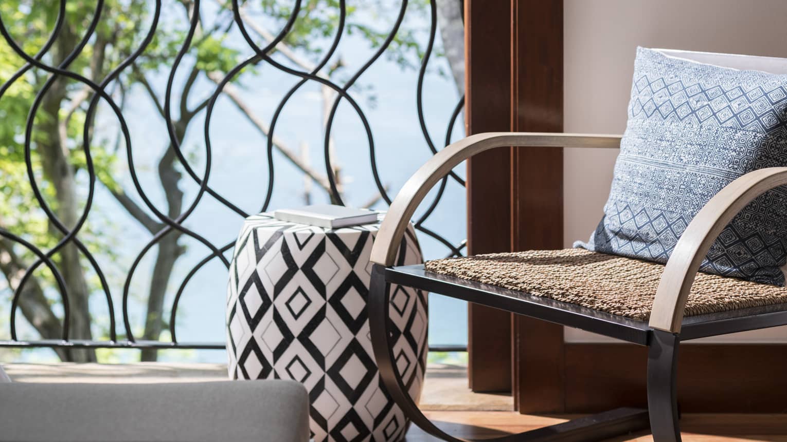 Seating Area with Chair and Side Table