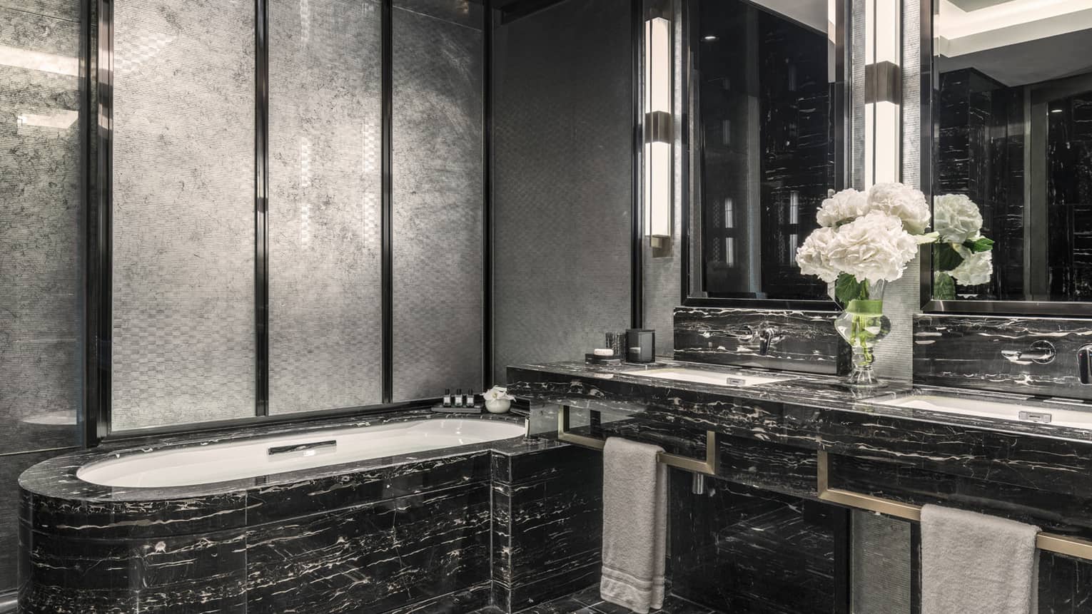Ambassador Suite Bathroom with deep soaking tub