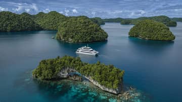 Aerial view of Palau Explorer