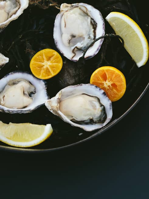 Oyster dish with citrus