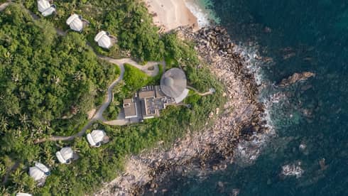 Jungle, beach and oceanfront