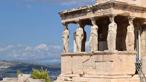 Ancient temple in Athens, Greece