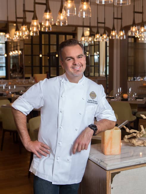 Portrait photo of Executive Chef Aaron Brooks