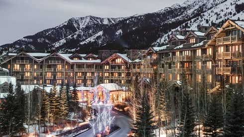 Exterior of the Four Seasons Resort Jackson Hole