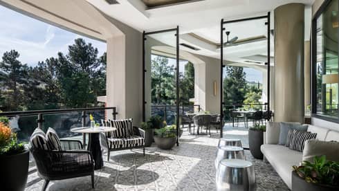 Relax on the Coin & Candor patio