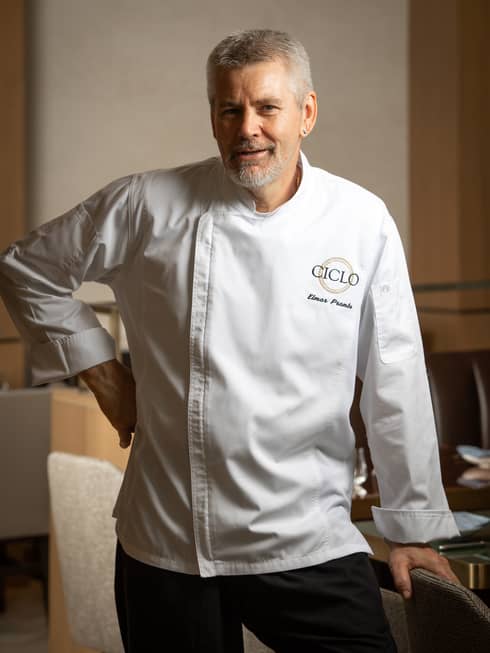 Portrait photo of Chef Elmar Prambs in uniform