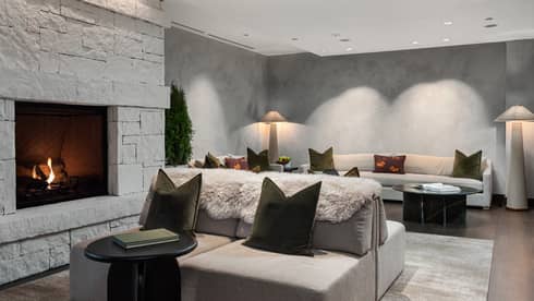 Lobby area of spa