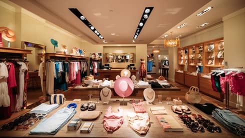 Boutique at Four Seasons Resort Lanai, featuring clothes, jewellery, hats and accessories