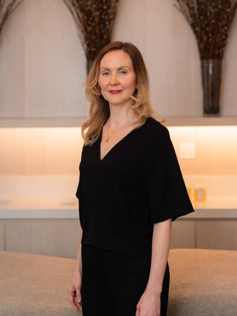 Instructor and healer Faye Farren in the spa