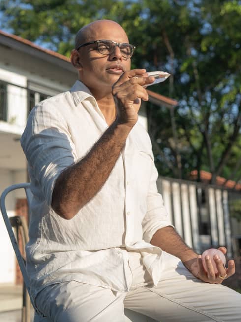 Visiting practitioner Raaj Nair