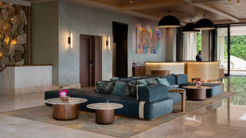 Seating area in the lobby