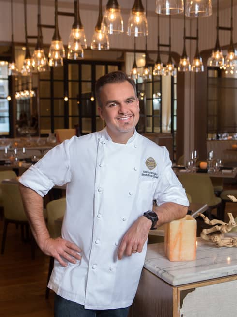 Portrait photo of Executive Chef Aaron Brooks