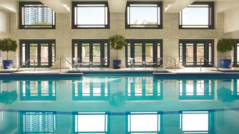 A large indoor pool.