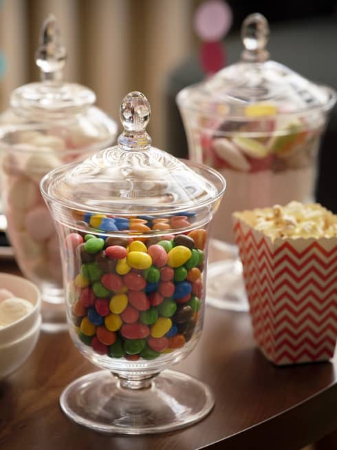 Glass jar full of M