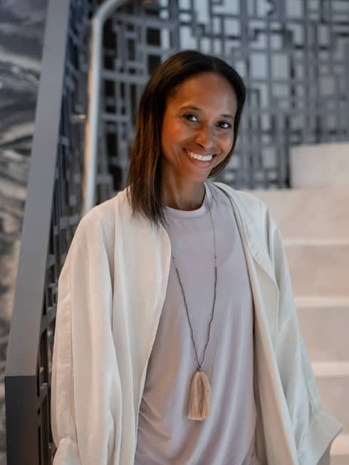 Portrait of interior designer and crystal healer Rashia Bell