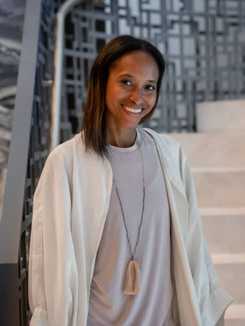 Portrait of interior designer and crystal healer Rashia Bell
