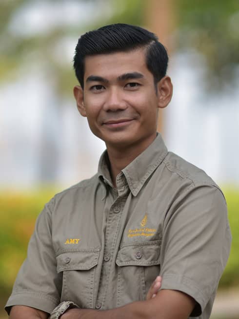 Suhaimi (popularly known as Amy), a resident naturalist and an accomplished barber
