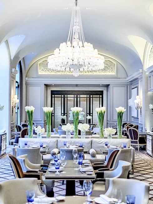 Michelin-starred Italian restaurant with luxurious décor 