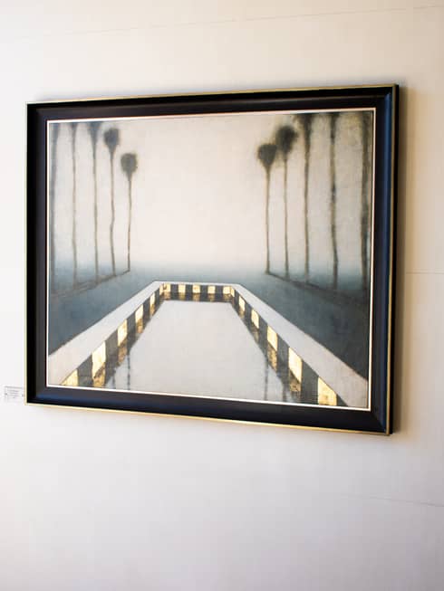 ?Pool and Palms? (2005) by Ron Richmond