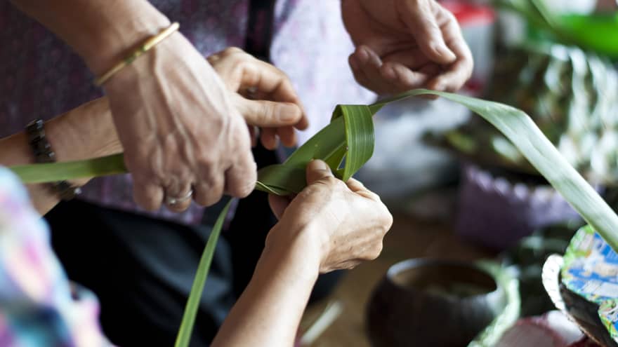 Coconut Leaf Weaving Class in Lanai, Hawaii