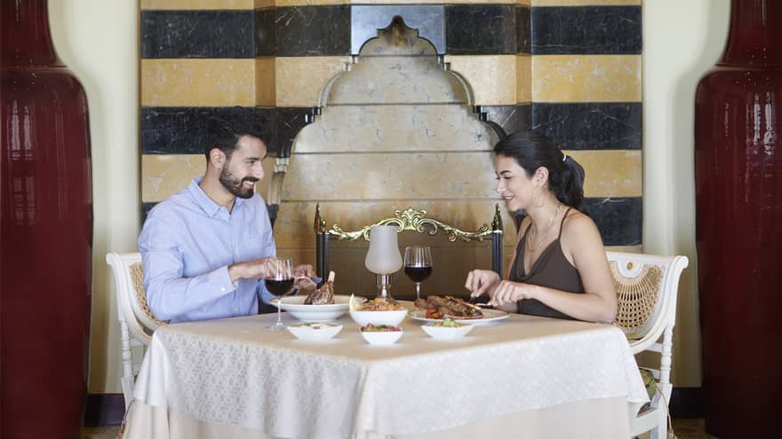 Couple enjoys traditional Arabic dishes at Levantine Reimagined at Byblos