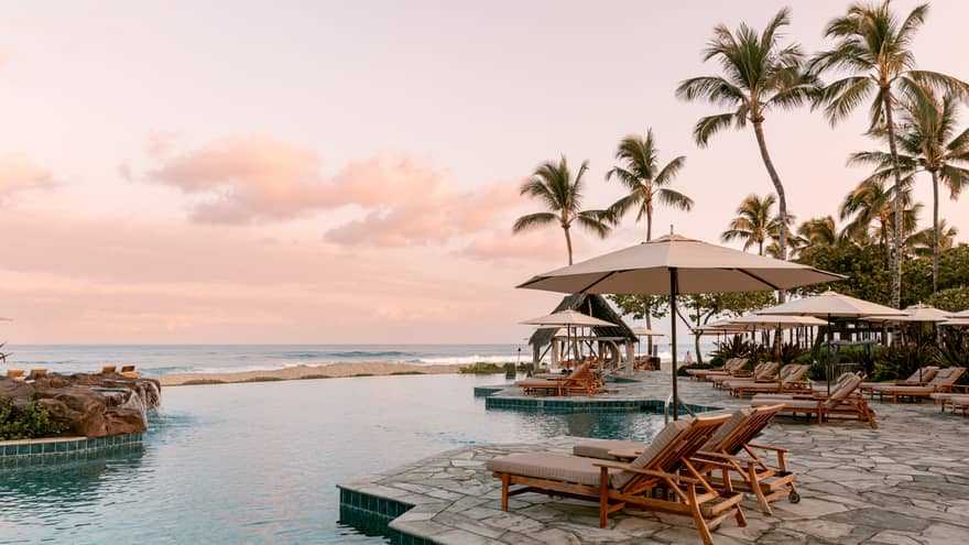 Hawaiian resort pool