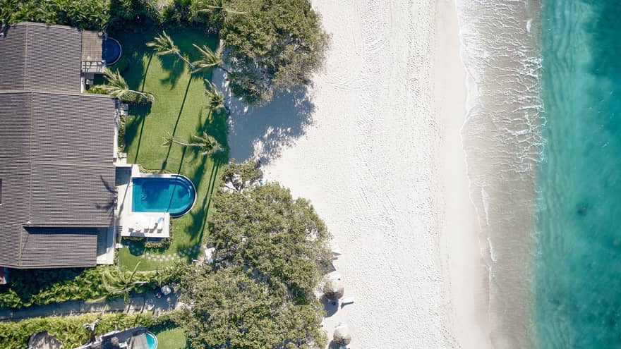 Arena Beach House aerial view