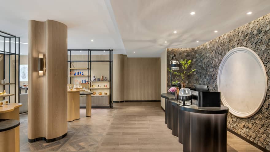 The Spa boutique offerings at Four Seasons Hotel Suzhou