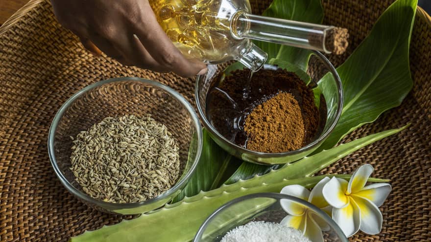 Homemade scrubs available at the Spa