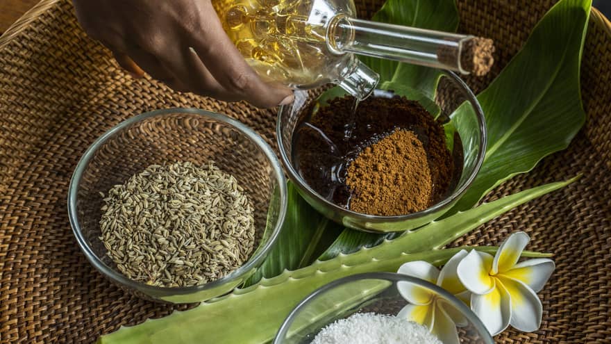 Homemade scrubs available at the Spa