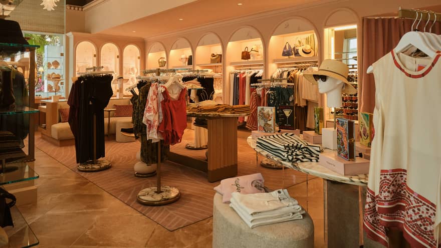 Boutique with women?s resort wear and accessories