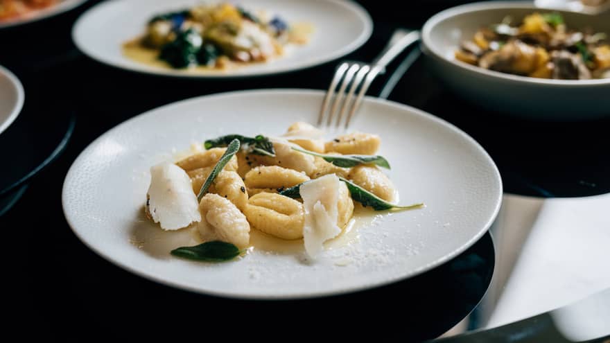 Plate of gnocchi