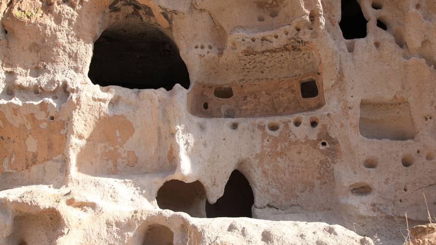 Bandelier National Monument cliff dwelling 